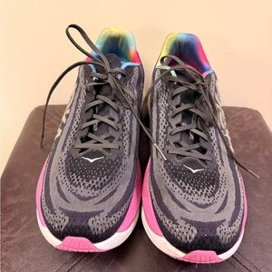 Hoka Women's Athletic Shoes in Black and Pink